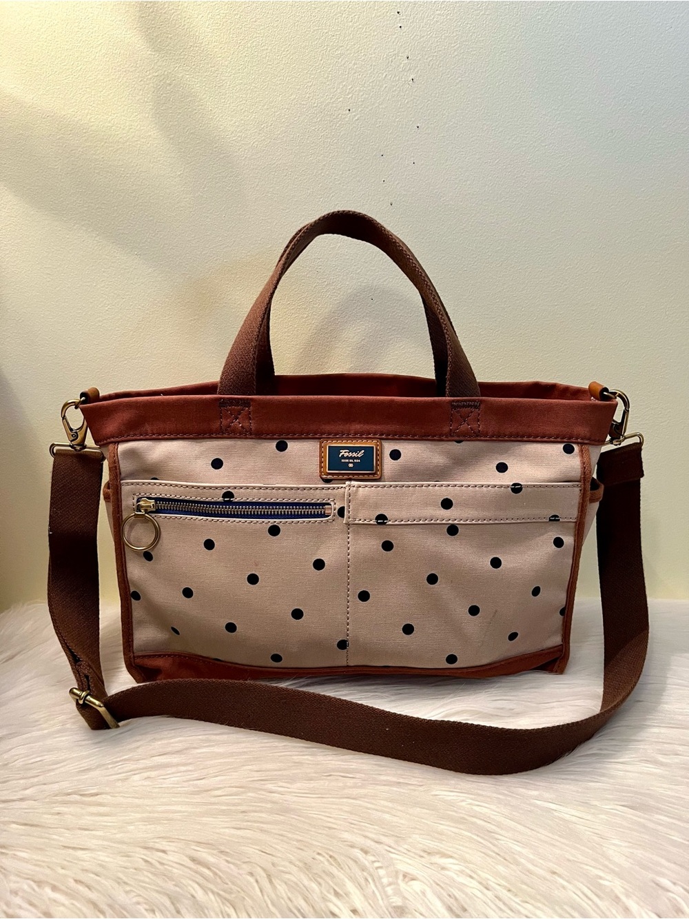 Fossil Passport Satchel Laptop Bag - Picture 3 of 7